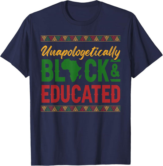 HBCU Black Educated Historically Black Colleges Universities T-Shirt - T-Shirt | Navy