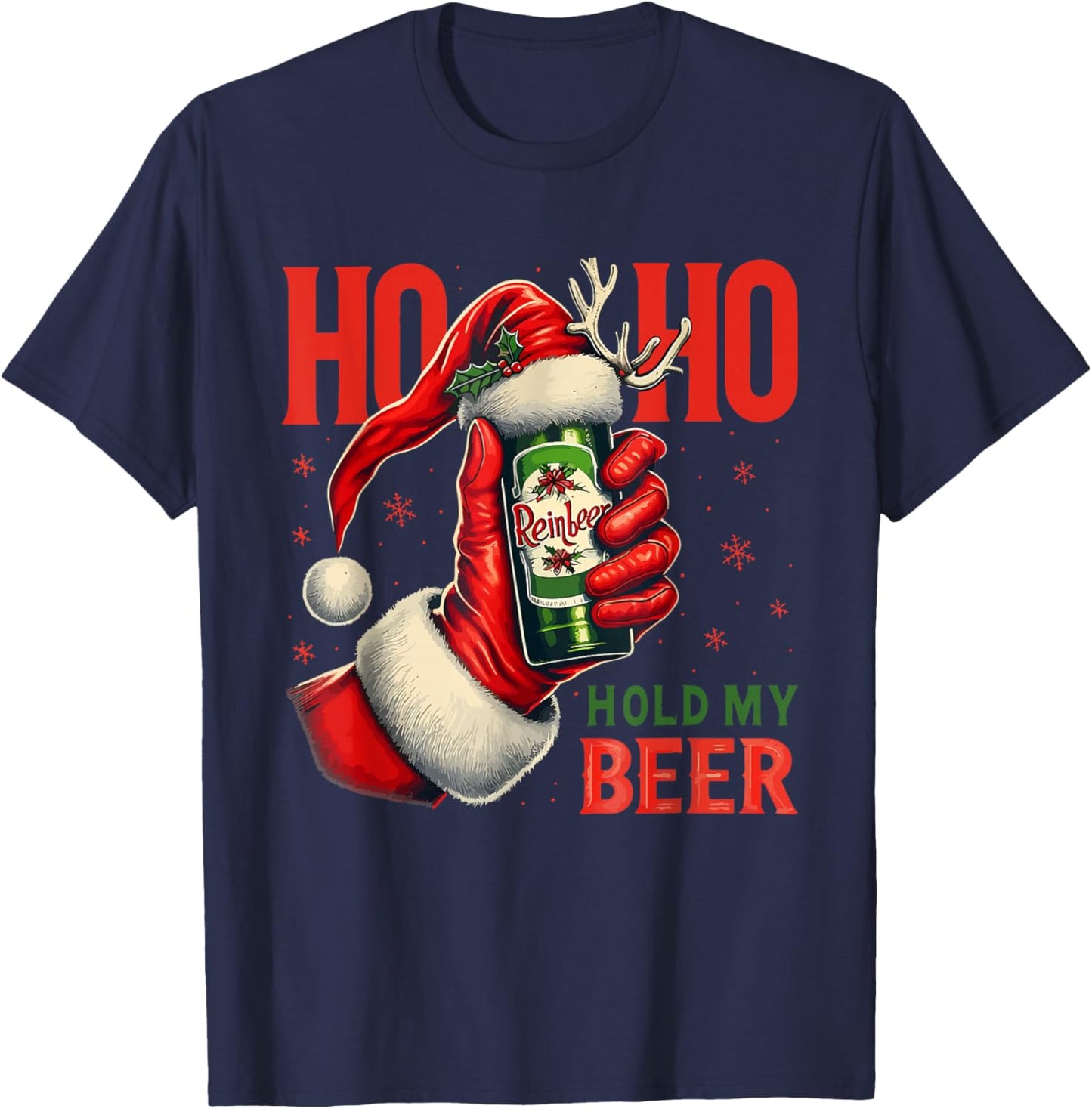 Christmas Beer T-Shirt - T-Shirt | Navy