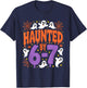 Haunted by 67 Ghosts and Spiders Six Seven Gen Halloween T-Shirt - T-Shirt | Navy