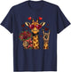 Funny Giraffe Love Design Valentine Heart Glasses T-Shirt - T-Shirt | Navy