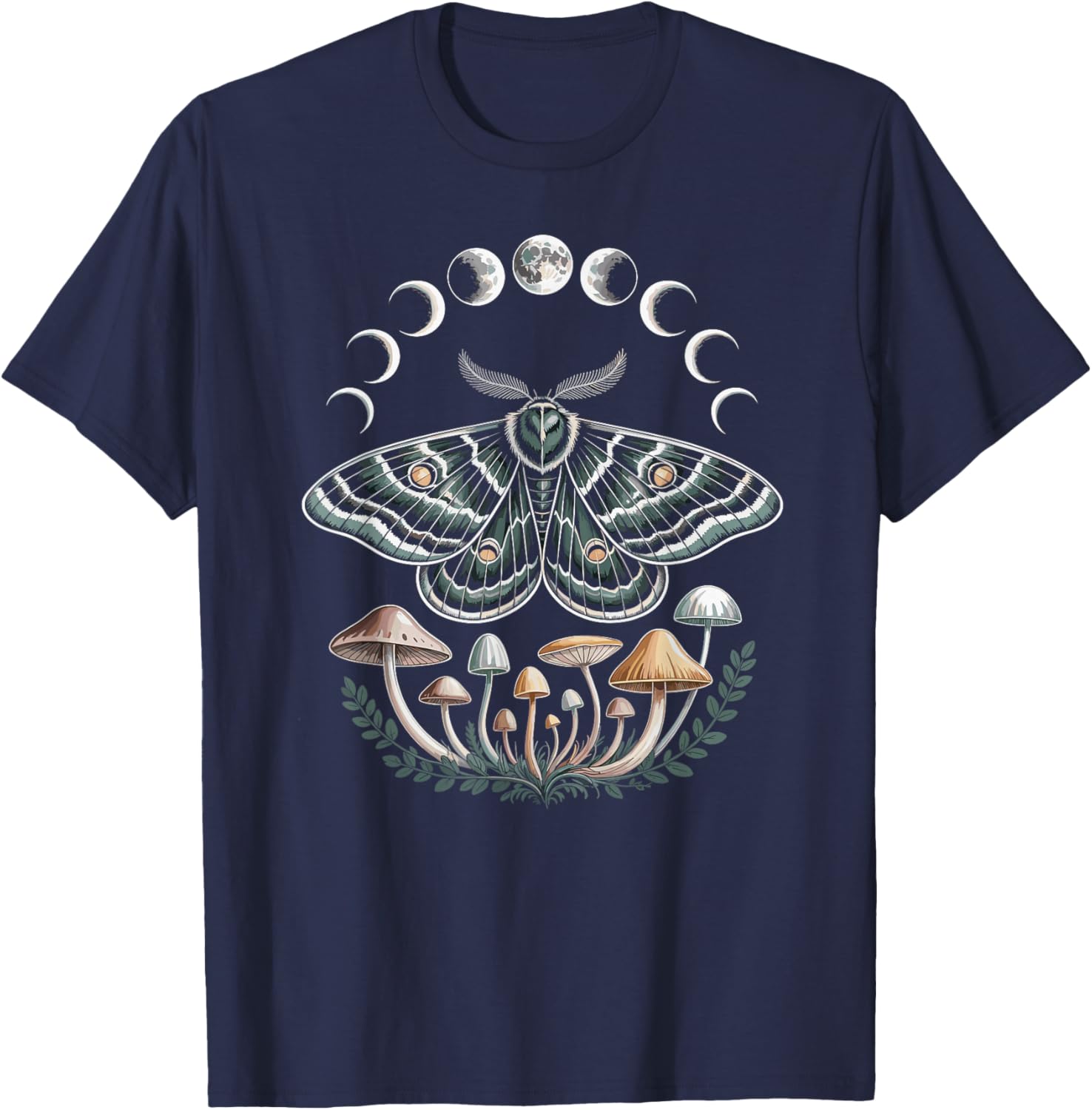 Butterfly Fairycore Therian Grunge Cute Moth Aesthetic Woman T-Shirt - T-Shirt | Navy