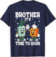 Brother It's TIME to Goon Cringe Meme Edging Gooner T-Shirt - T-Shirt | Navy