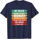 My Brain Has Way Too Many Tabs Open Funny Stem Tech Student T-Shirt - T-Shirt | Navy