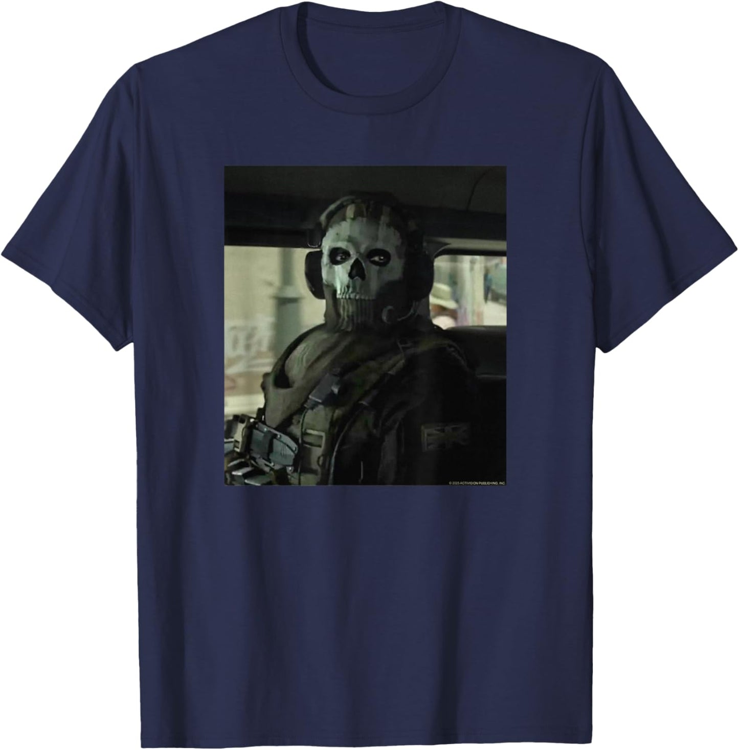 Call of Duty Ghost Photo Meme FPS Video Game T-Shirt - T-Shirt | Navy