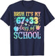 Bruh Its My 67 33 Days of School 100th Day 100 Days Smarter T-Shirt - T-Shirt | Navy