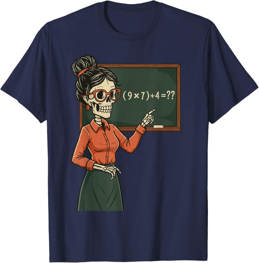 Funny 67 Meme PEMDAS Elementary Math Teacher Brainrot Joke T-Shirt - T-Shirt | Navy