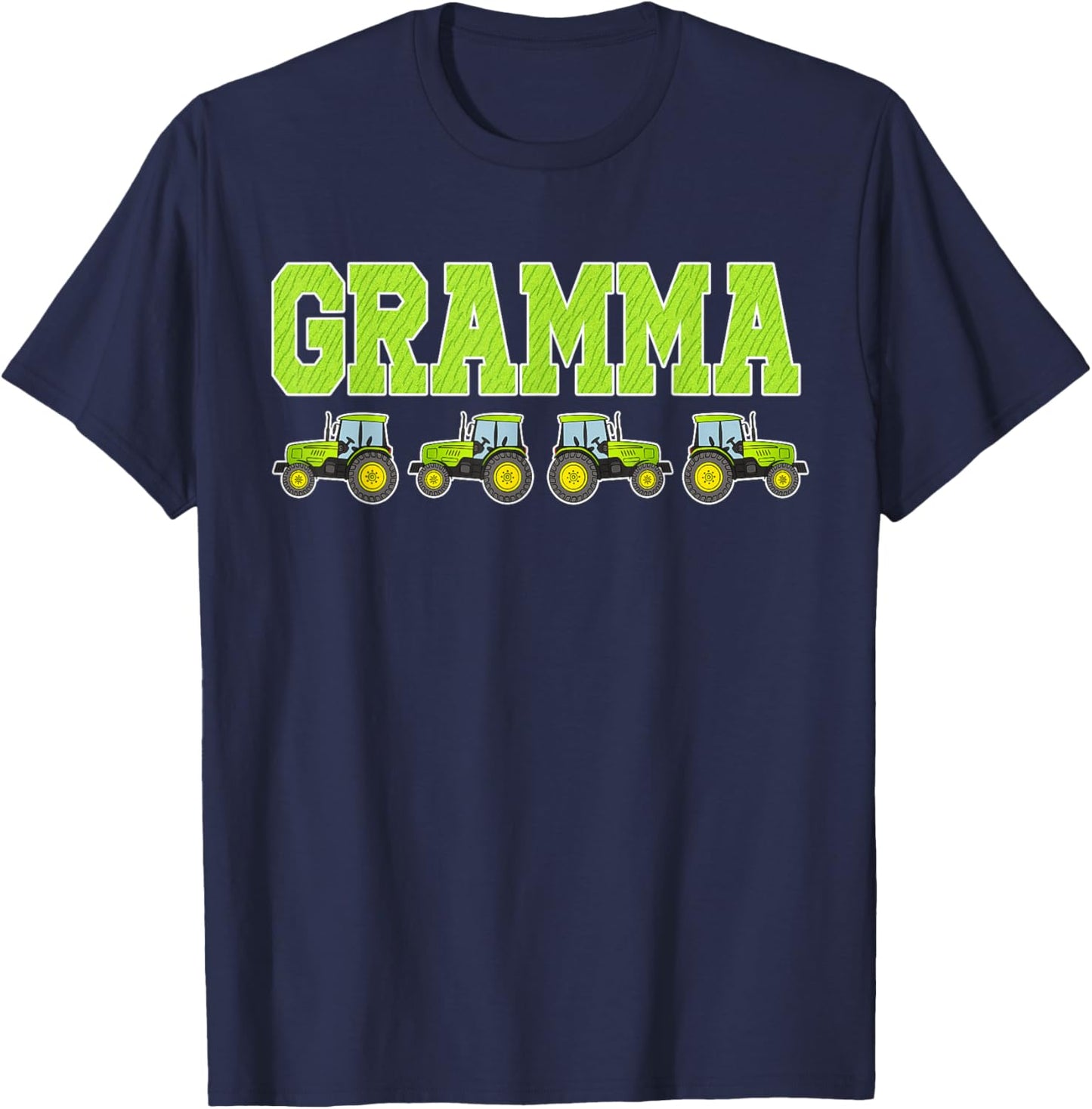 Gramma Tractor Farm Trucks Family Party T-Shirt - T-Shirt | Navy