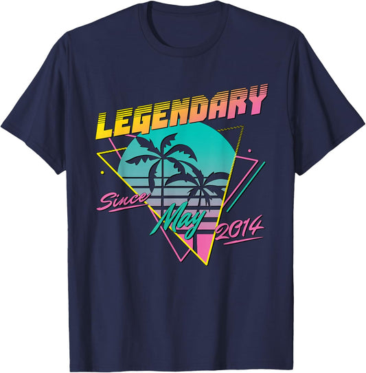 Legendary Since May 2014 T-Shirt - T-Shirt | Navy