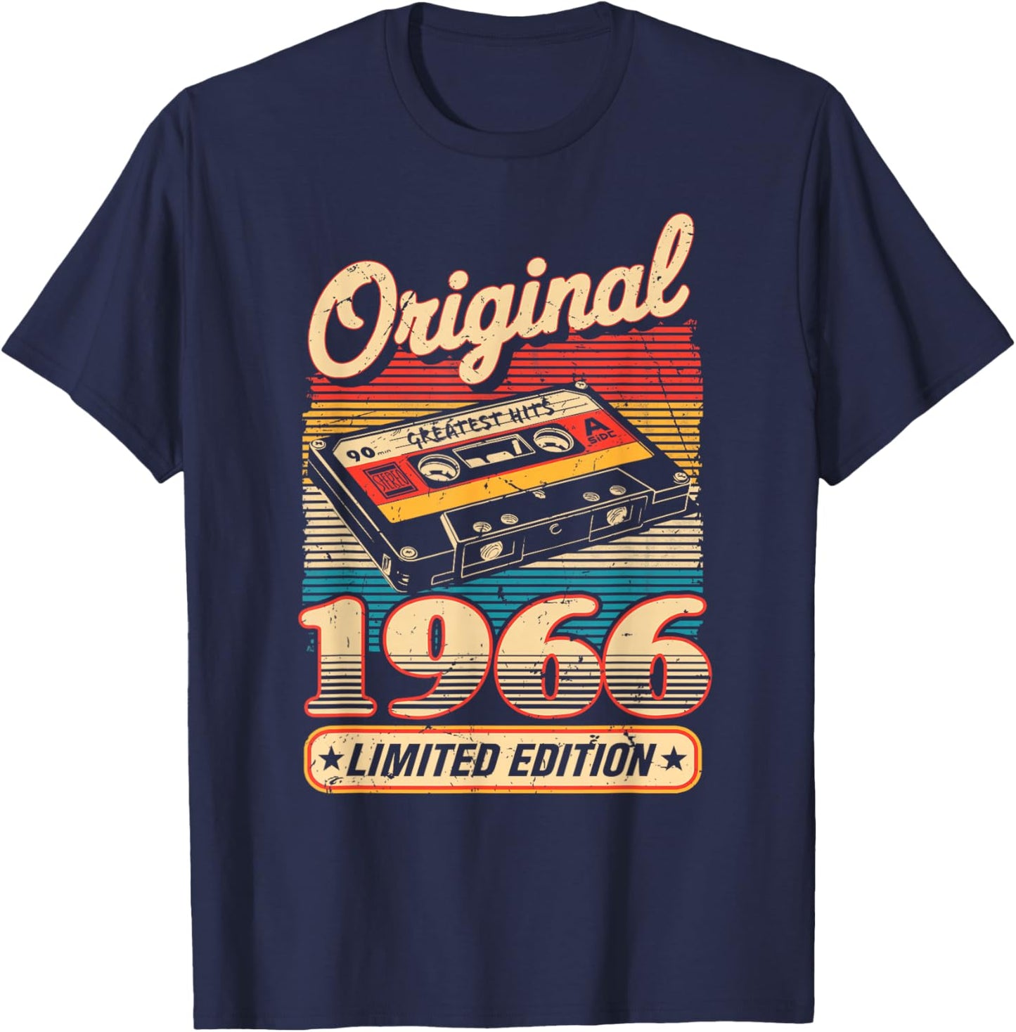 59th Birthday Retro Vintage 1966 Men Women T-Shirt - T-Shirt | Navy