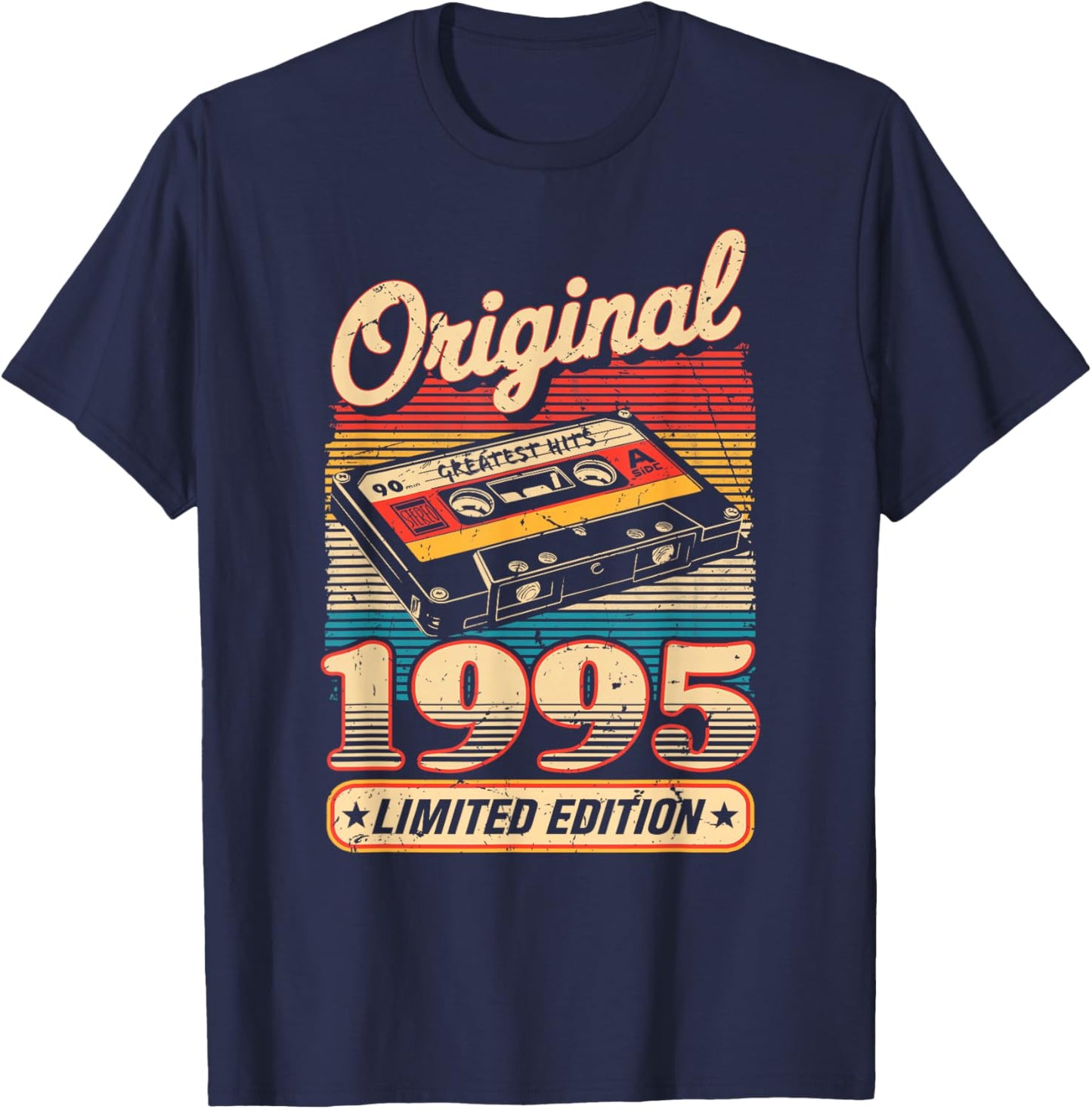 30th Birthday Retro Vintage 1995 Men Women T-Shirt - T-Shirt | Navy