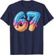 67 Ice Cream Drip Meme Funny Six Seven Gen Alpha Slang T-Shirt - T-Shirt | Navy