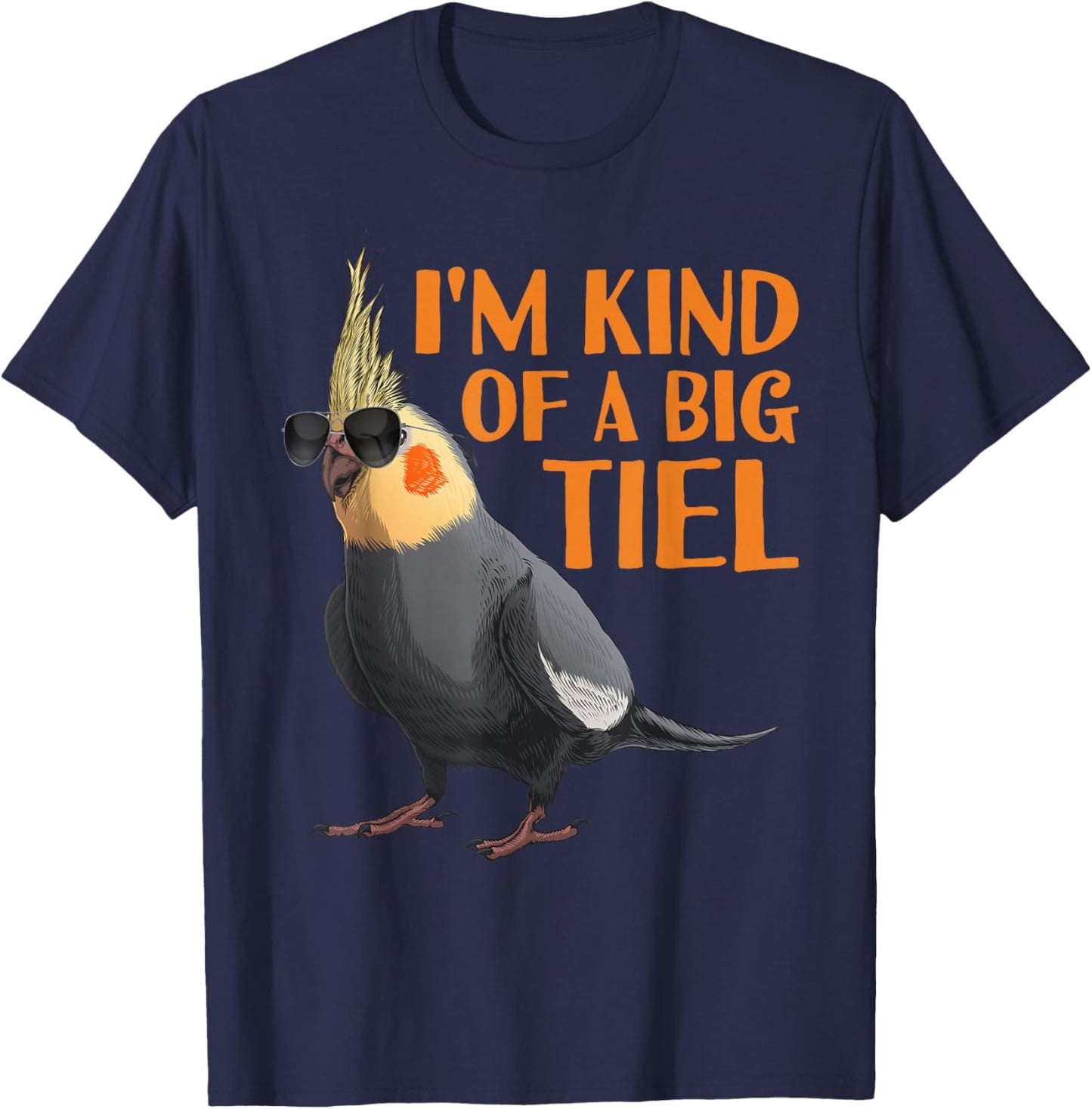 Cool Cockatiel Design Women Cockatoo Cockatiel Lover T-Shirt - T-Shirt | Navy