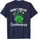 Kidney Disease Awareness Flowers Kidney Disease Warrior T-Shirt - T-Shirt | Navy