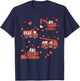 Kids Construction Truck Valentine Kid Boy Toddler Valentines T-Shirt - T-Shirt | Navy