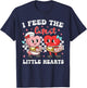 I Feed The Cutest Little Hearts Valentines Day Lunch Lady T-Shirt - T-Shirt | Navy