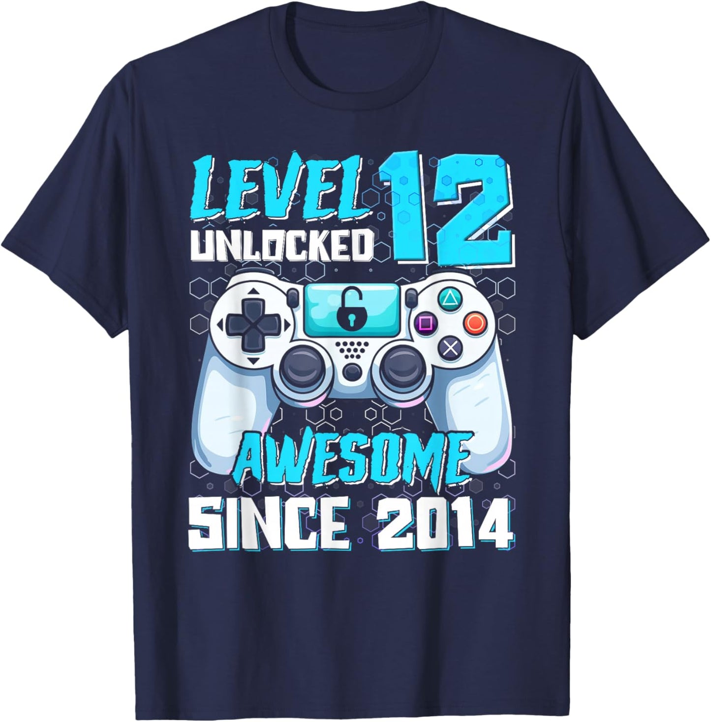 Funny Video Gamer 12th 12 Years Old Birthday T-Shirt - T-Shirt | Navy