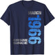 Awesome Since March 1966 Vintage 60. Birthday T-Shirt - T-Shirt | Navy