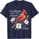 Cardinals Appear When Angels are Near Bird Lover T-Shirt - T-Shirt | Navy