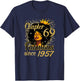Chapter 69 Fabulous Since 1957 69th Birthday for Girls Women T-Shirt - T-Shirt | Navy