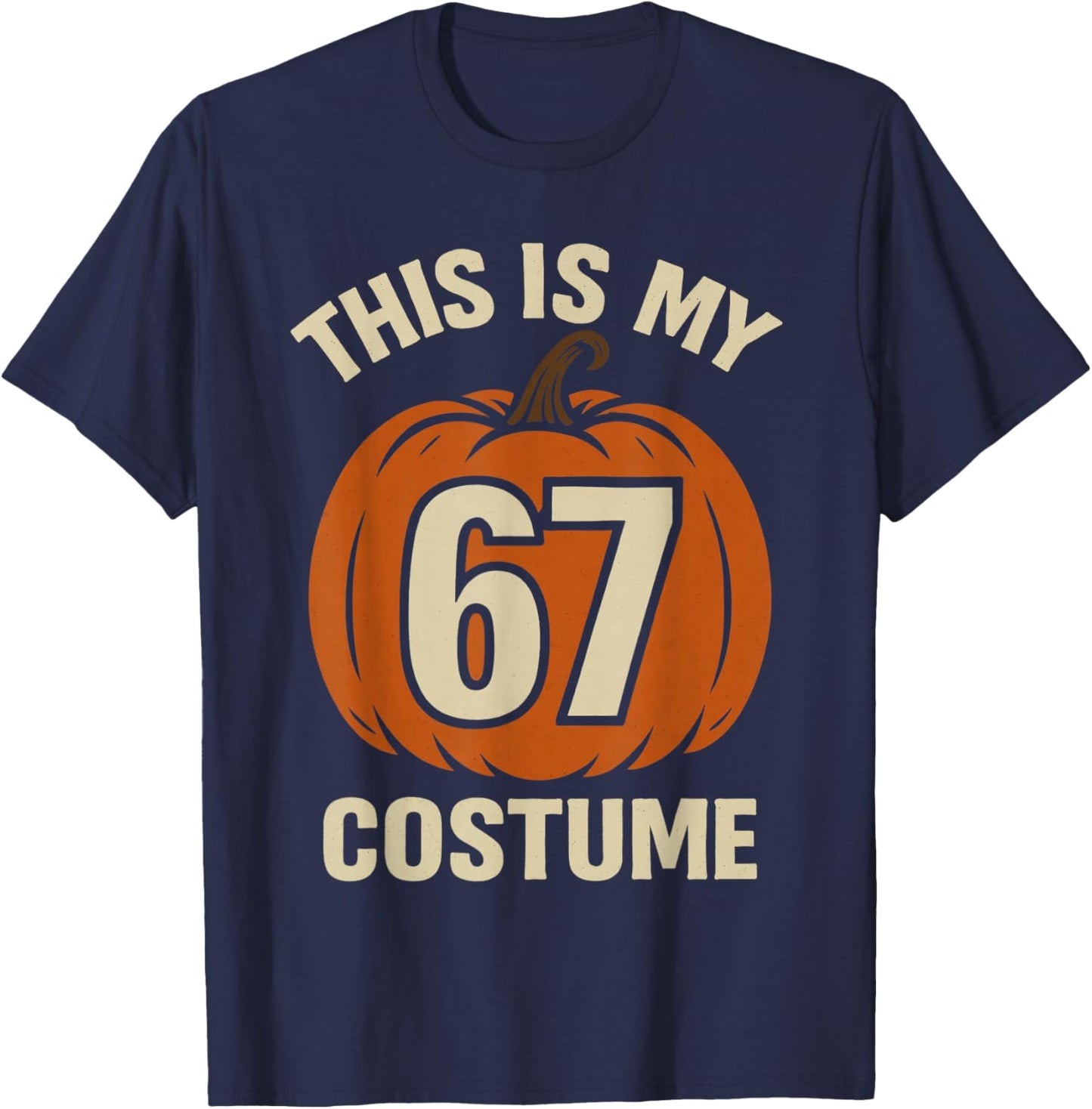 This is My Halloween 67 Costume Lazy Brainrot Meme Boys Kids T-Shirt - T-Shirt | Navy