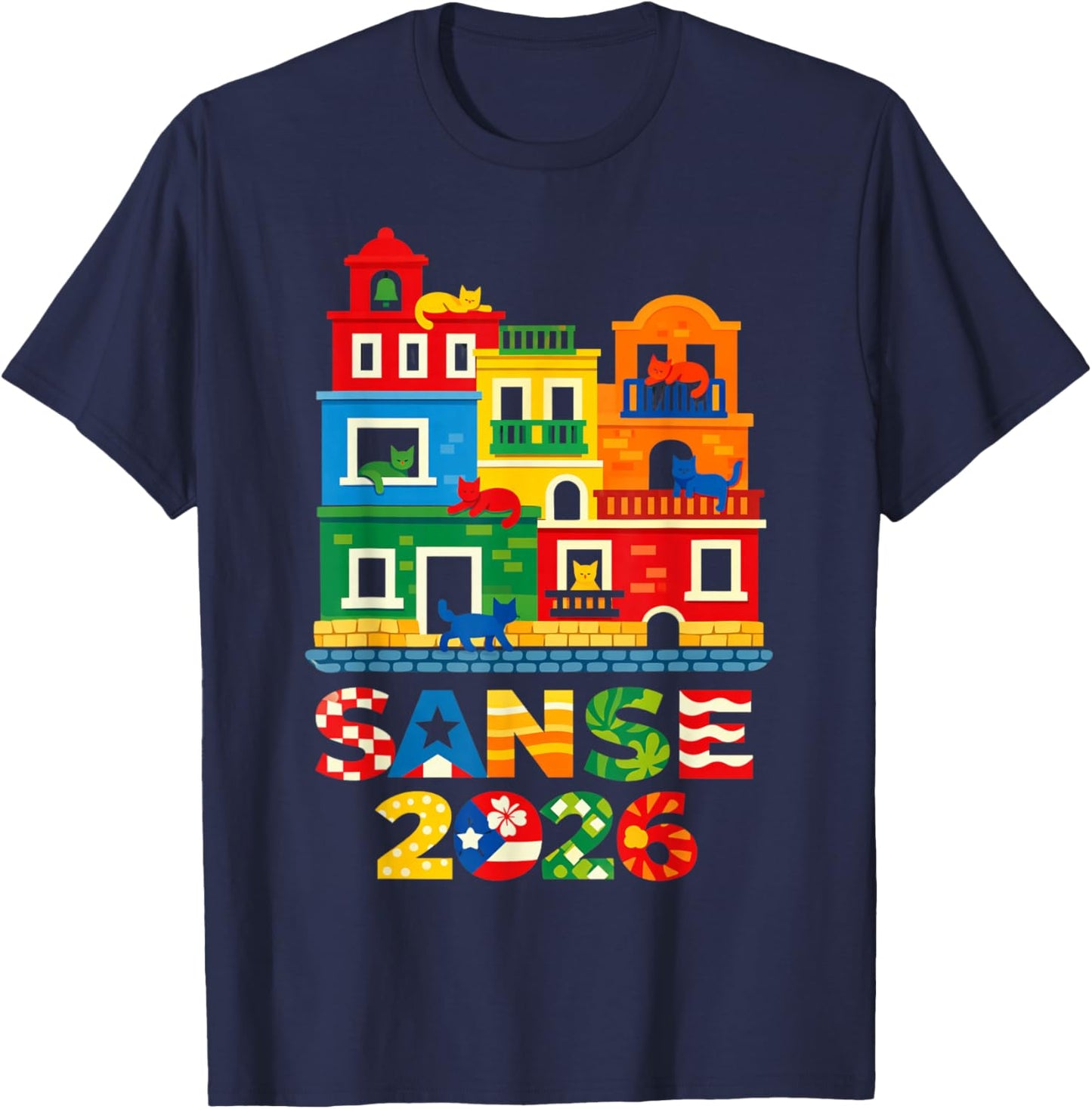Balcones De Cora Sanse 2026 Juan San Festival San Sebastian T-Shirt - T-Shirt | Navy