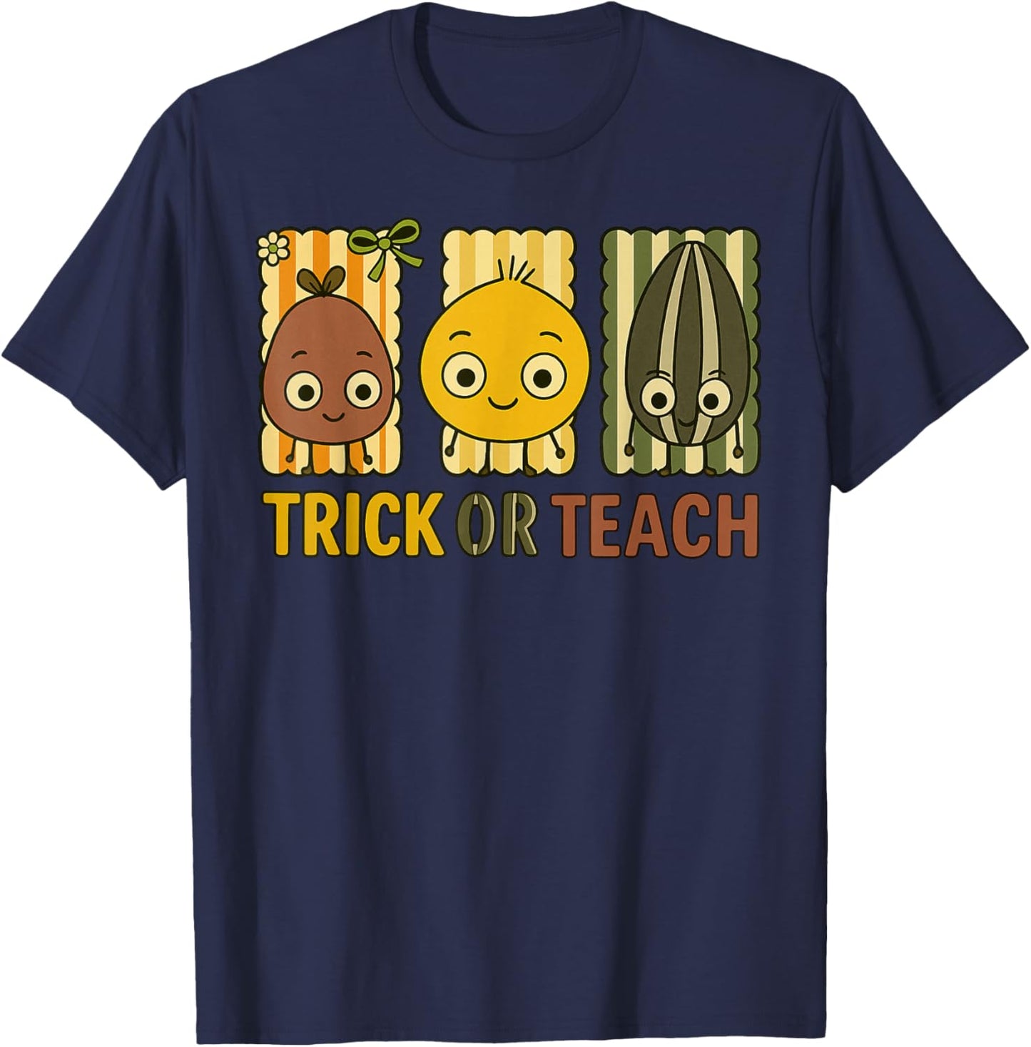 Trick Or Teach, The Bad Seed Halloween Costume T-Shirt - T-Shirt | Navy