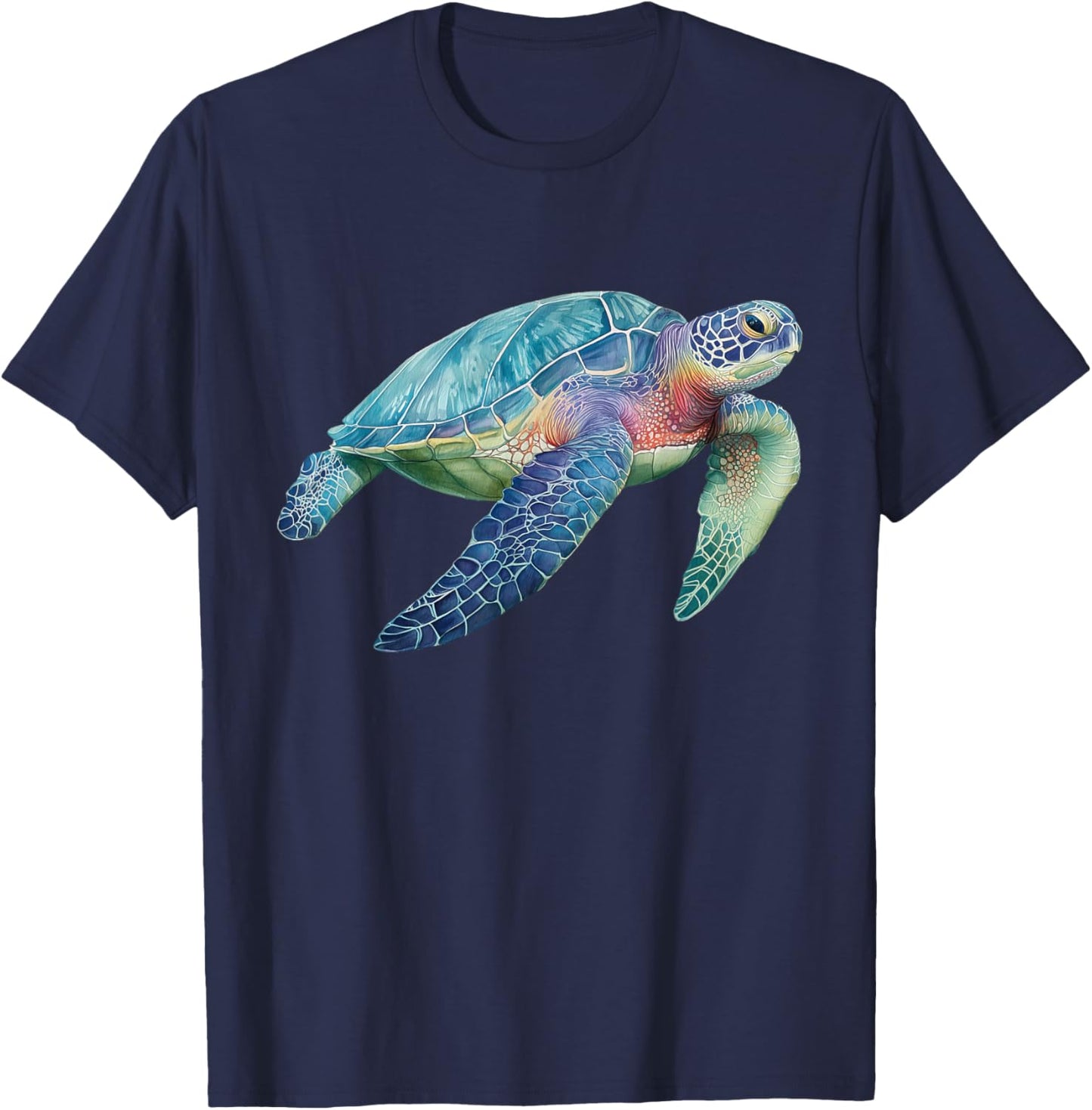 Tortoise Turtle Sea Graphic T-Shirt - T-Shirt | Navy