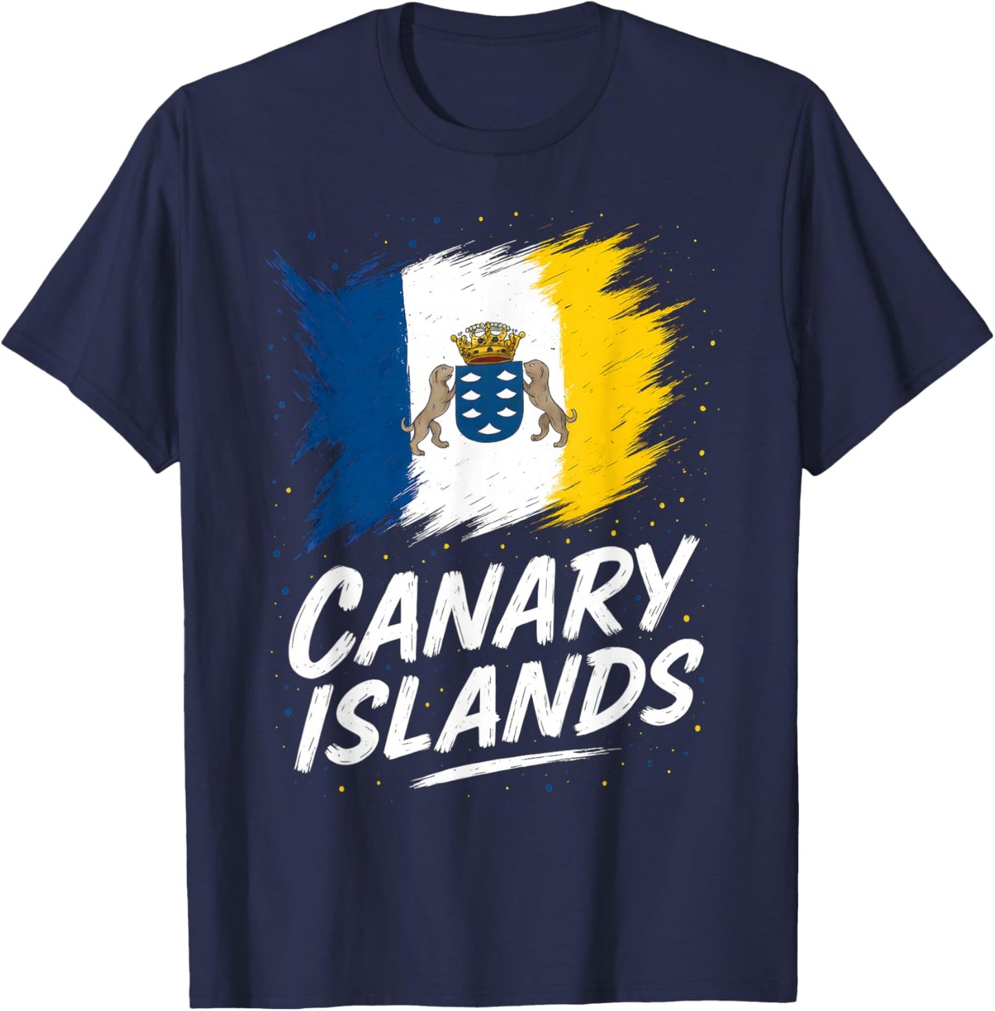 Canary Islands Flag Canarian Pride T-Shirt - T-Shirt | Navy