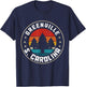 Greenville South Carolina Vintage Retro Pride Emerald T-Shirt - T-Shirt | Navy