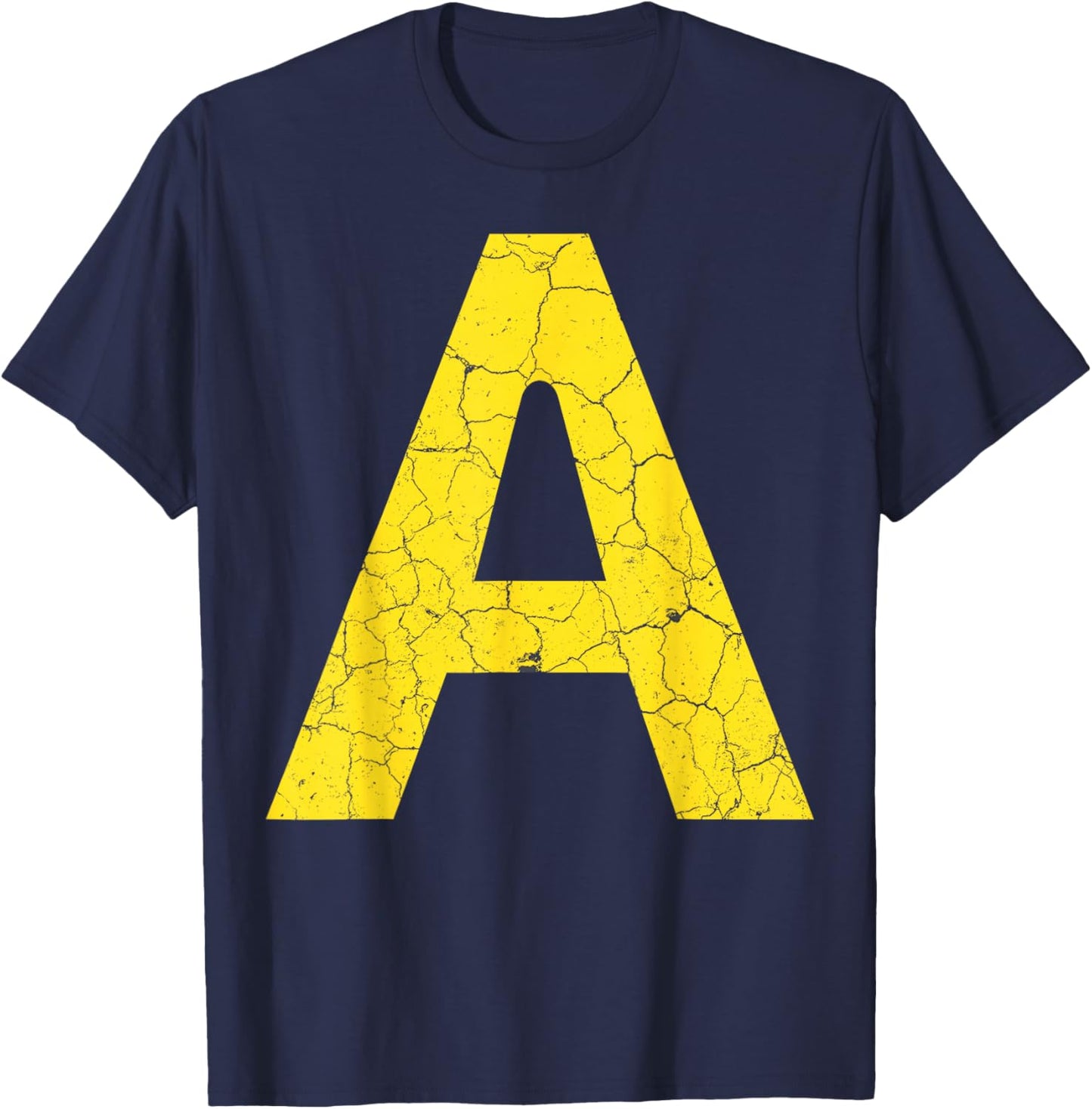 Halloween Letter A Alphabet Matching Costume Men Women Kids T-Shirt - T-Shirt | Navy