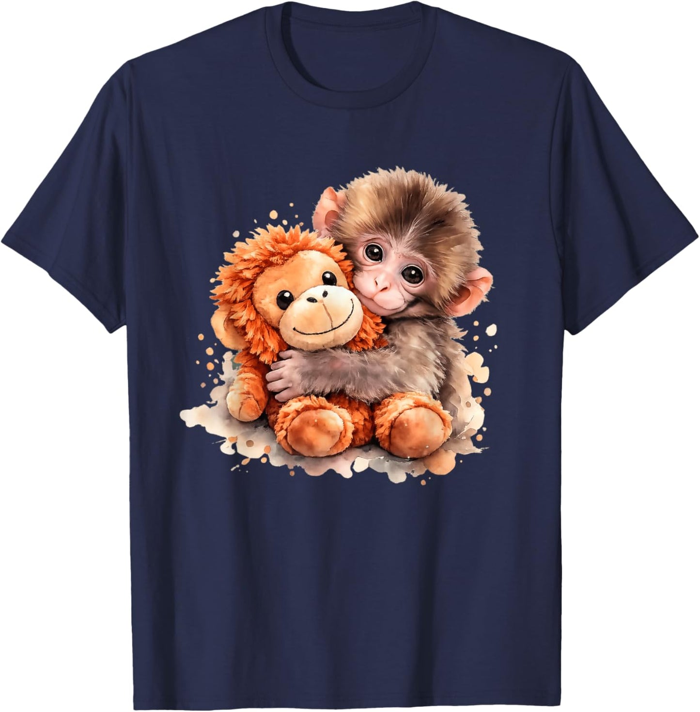 Punch Monkey, Save Punch Meme T-Shirt - T-Shirt | Navy