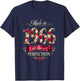 60 Year Old Made-in 1966 Floral 60th Birthday Cute T-Shirt - T-Shirt | Navy