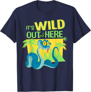 Disney Zootopia 2 Gary De'Snake It's Wild Out Here Funny T-Shirt - T-Shirt | Navy