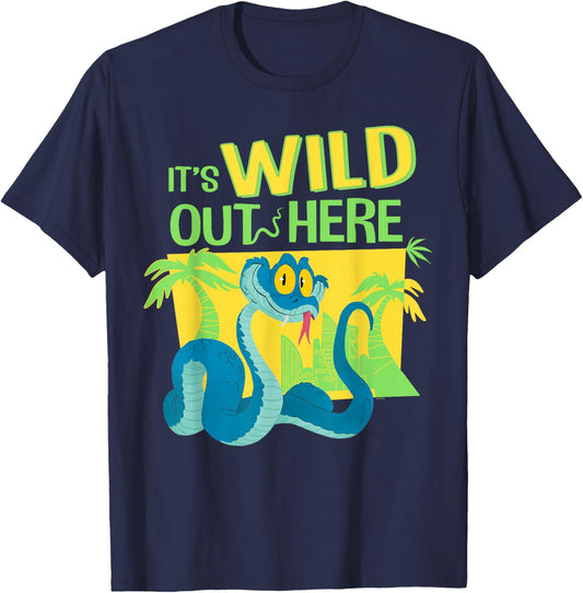 Disney Zootopia 2 Gary De'Snake It's Wild Out Here Funny T-Shirt - T-Shirt | Navy