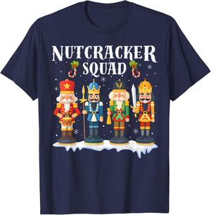Nutcracker Squad Holiday Christmas Boy Girls Women Men Kids T-Shirt - T-Shirt | Navy