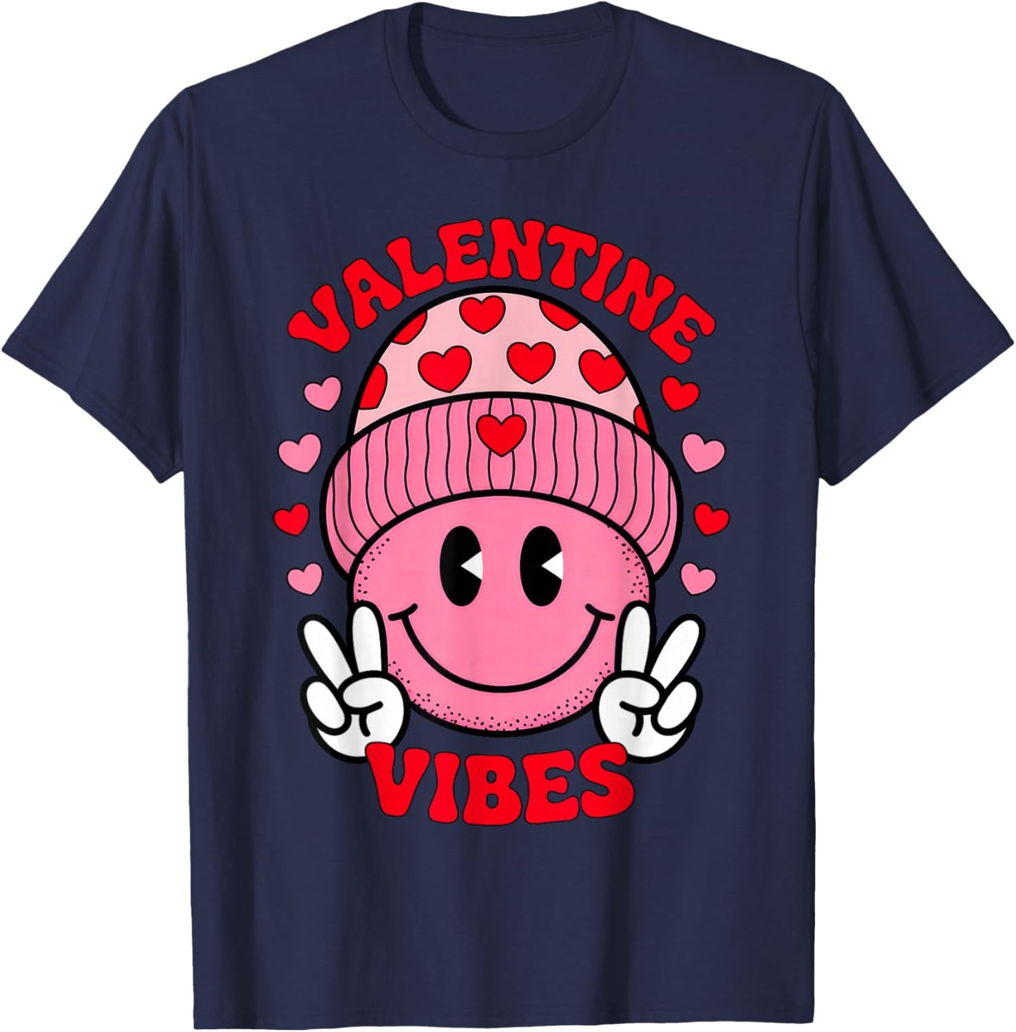Valentine Vibes T-Shirt - T-Shirt | Navy