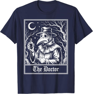 Tarot Card Plague Doctor T-Shirt - T-Shirt | Navy