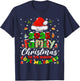 Funny Pajamas Outfit Family Matching Christmas 2025 Gifts PJ T-Shirt - T-Shirt | Navy