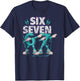 Meme 67 Dabbing Six Seven 6 7 Brainrot Fun Boys Kids T-Shirt - T-Shirt | Navy