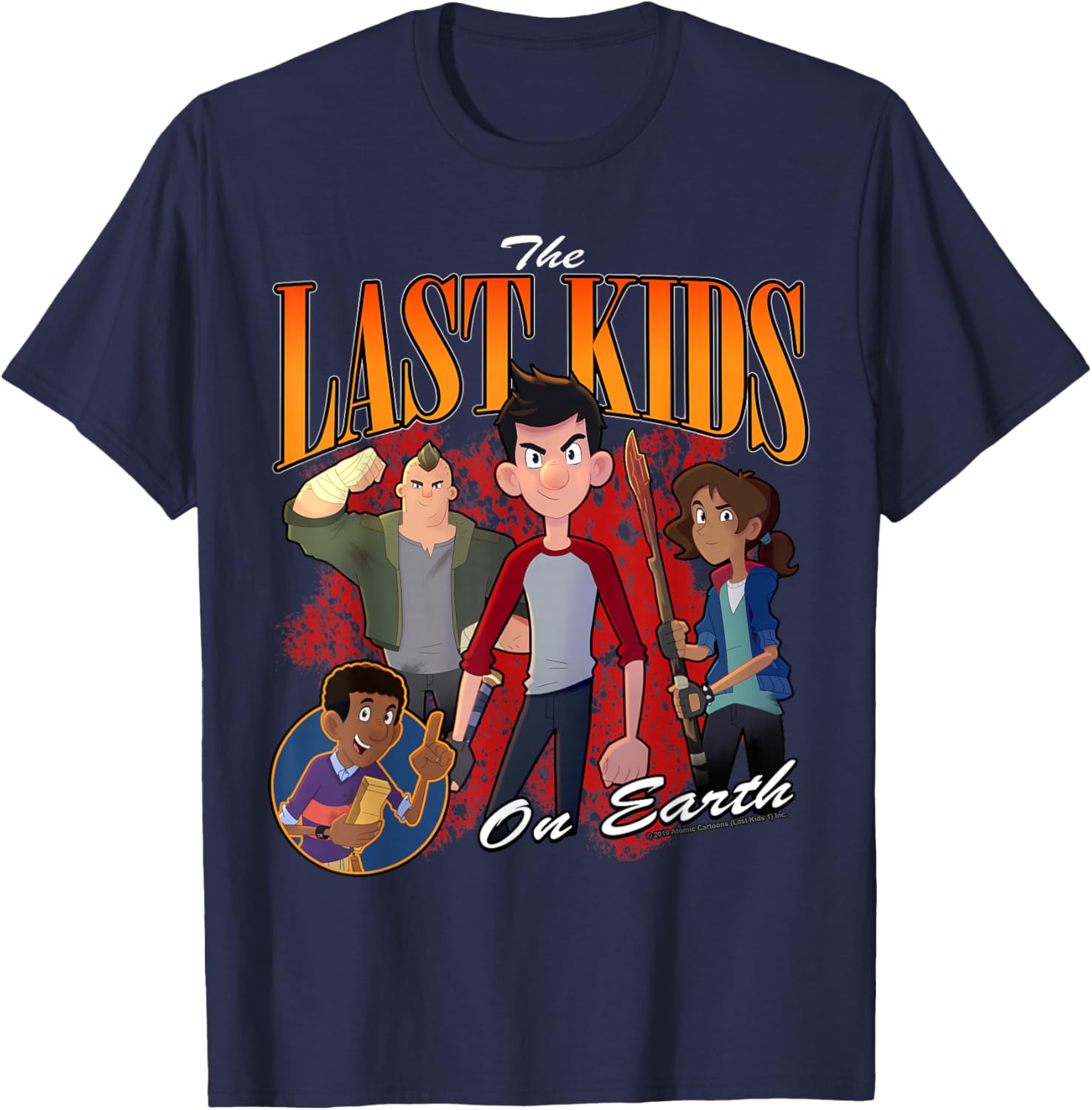 Last Kids Group Bootleg T-Shirt - T-Shirt | Navy
