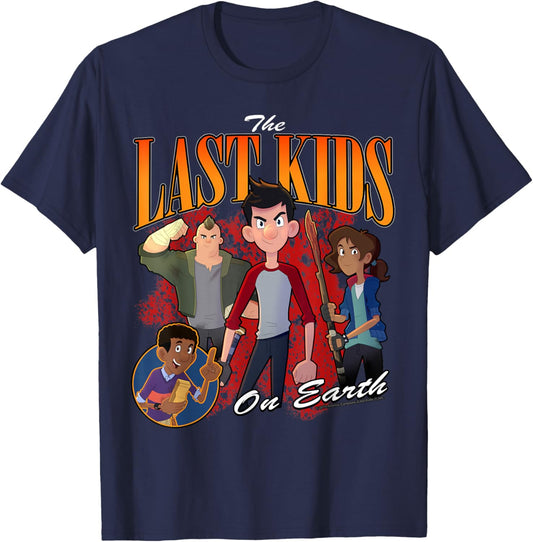 Last Kids Group Bootleg T-Shirt - T-Shirt | Navy