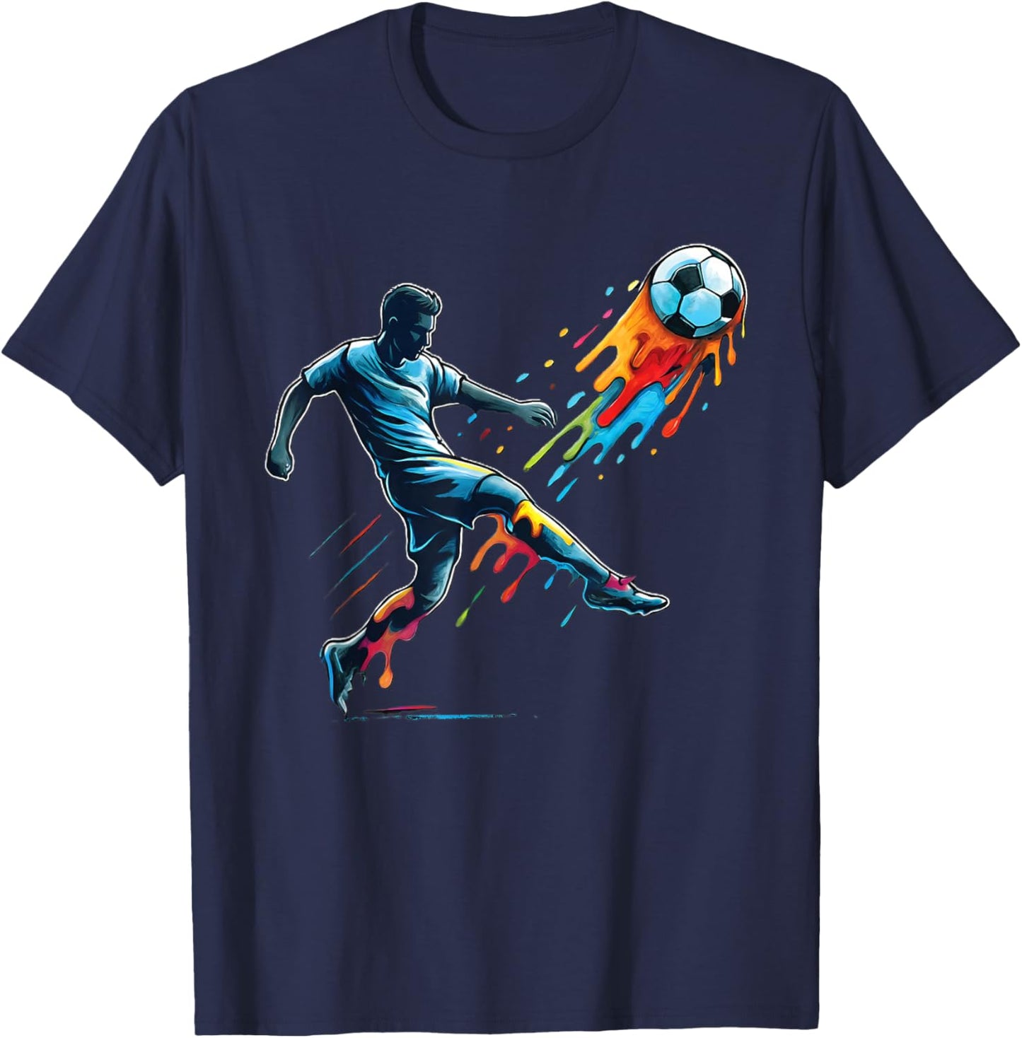 Soccer Drip Kids Youth Soccer T-Shirt - T-Shirt | Navy
