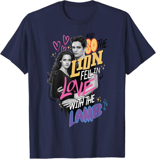 The Twilight Saga and So The Lion Fell in Love with The Lamb T-Shirt - T-Shirt | Navy