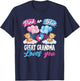 Bears Pink Or Blue Great Grandma Loves You Gender Reveal T-Shirt - T-Shirt | Navy