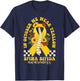 in October We Wear Yellow Ribbon Spina Bifida Awareness T-Shirt - T-Shirt | Navy