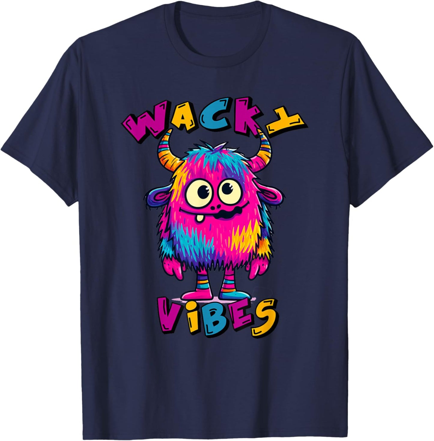 Wacky Vibes Kids & Teachers | Mismatch Day Spirit Week Funny T-Shirt - T-Shirt | Navy