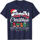 Family Christmas 2025 Matching Family Christmas Xmas T-Shirt - T-Shirt | Navy