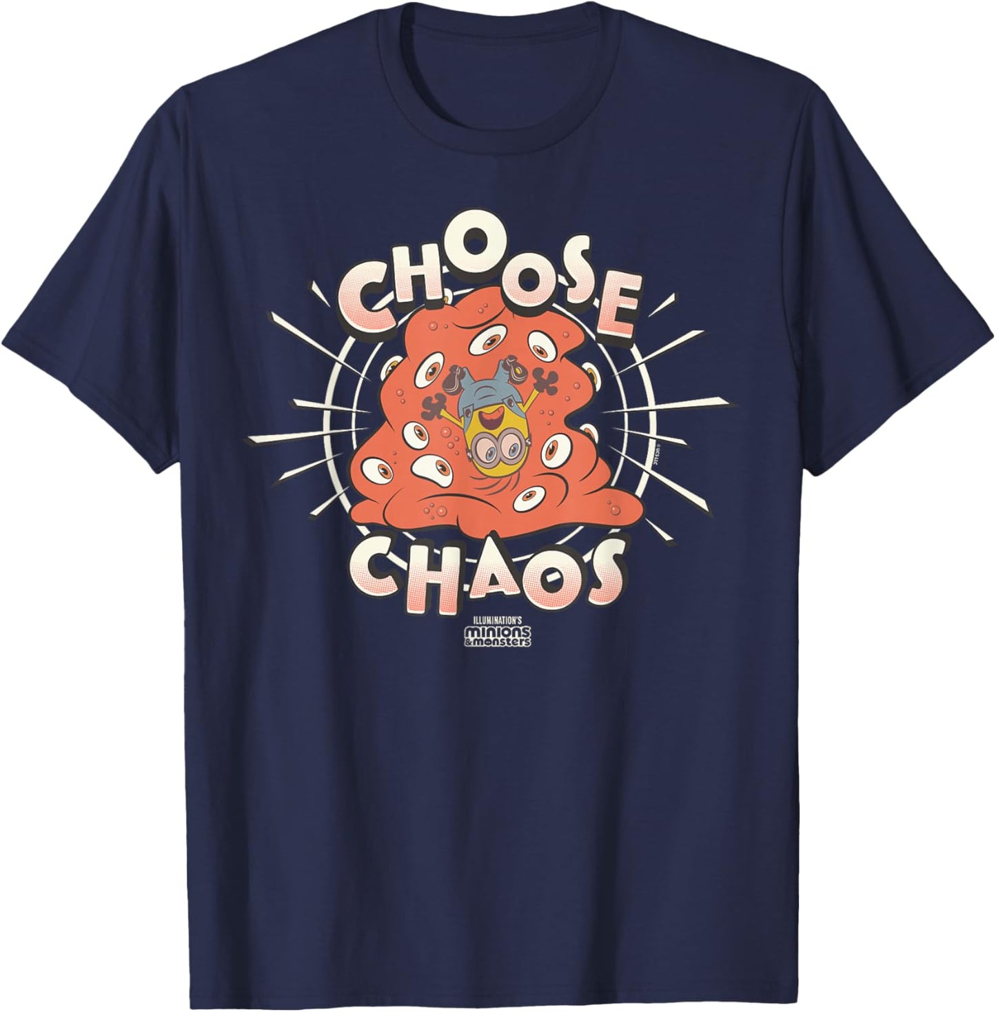 Minions & Monsters Choose Chaos T-Shirt - T-Shirt | Navy