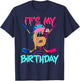 Hockey Ice Cream Drip It's My 6th Birthday Number 06 Player T-Shirt - T-Shirt | Navy