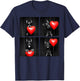 Funny Doberman Photobooth Dog Lover Design Valentines T-Shirt - T-Shirt | Navy